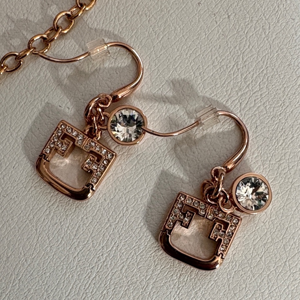 Furla Rose Gold Chain Bracelet and Earrings Set - Picture 6 of 7